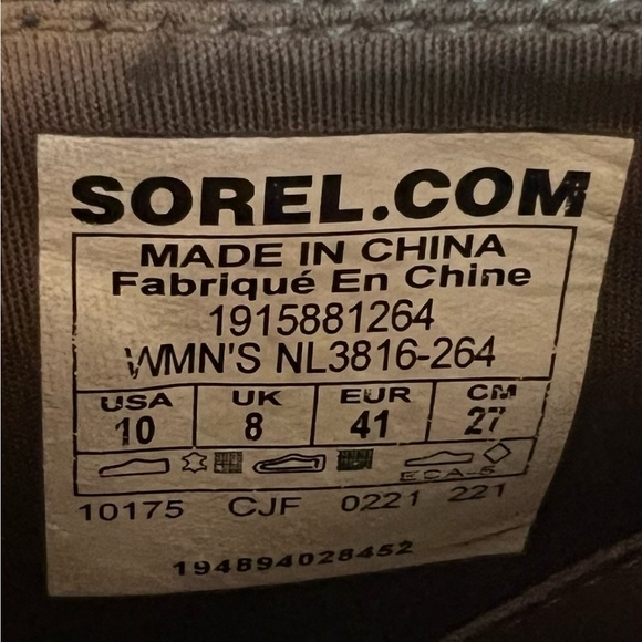 GIFT READY NWOT Sorel Women's Evie Pull on Rain Boot - Omega Taupe, size 10 - Picture 8 of 9